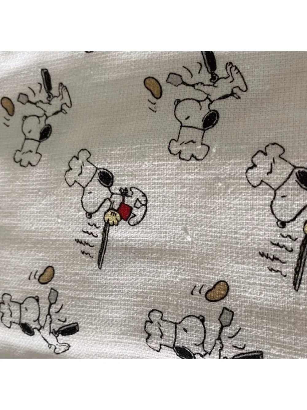 2 Pk Peanuts Snoopy Chef‎ Cooking Cotton Kitchen Towels 18 X 28” NEW